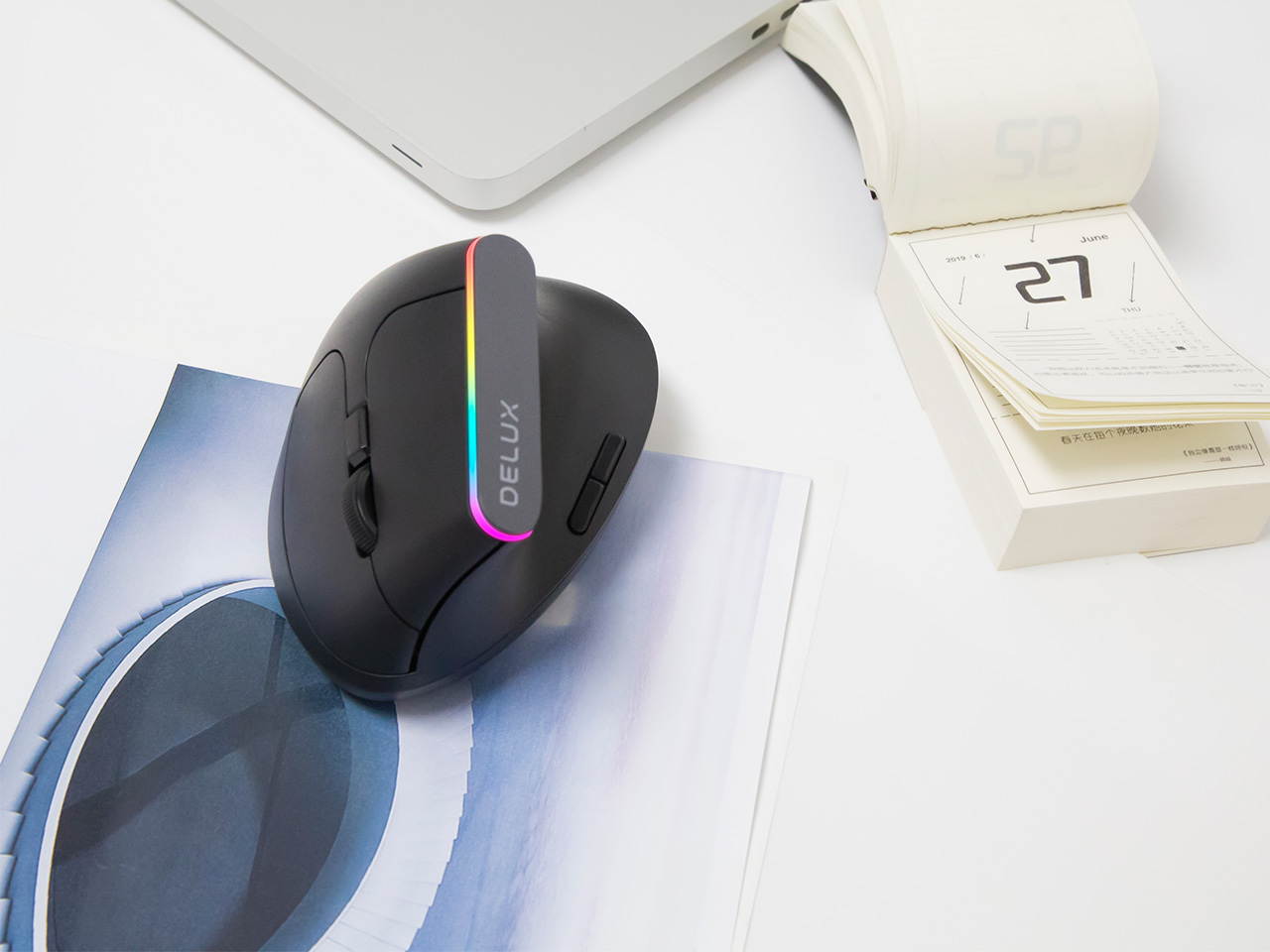 HXSJ Ergonomic Optical Office 2.4G Wireless Gaming Mouse Mice Adjustable 2400 DPI with 6 Buttons for Laptop PC Notebook Computer