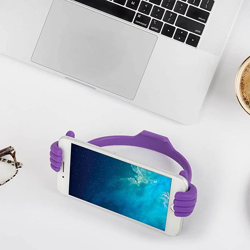 Thumbs Up Cell Phone Stand,  Portable Desk Cell Phone Holder Mount, Smart Cellphone Tablet Holders, Unique Christmas Stocking Stuffers Holiday Fillers Gifts,Red