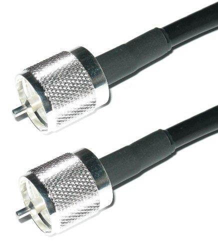MPD Digital LMR-240-Pl-259-Uhf-Male-25ft Times Microwave LMR-240 Pl-259 HF/VHF/Uhf Coaxial Cable Ham or CB Radio Antenna Cable - 25 ft - with Polyolefin Cross-Linked Strain Relief