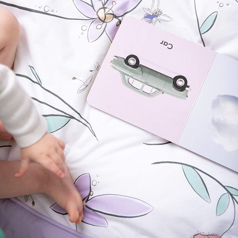 JumpOff Jo - Round Baby Floor Mat for Tummy Time, Play, and More, 36" Diameter - Fairy Blossom