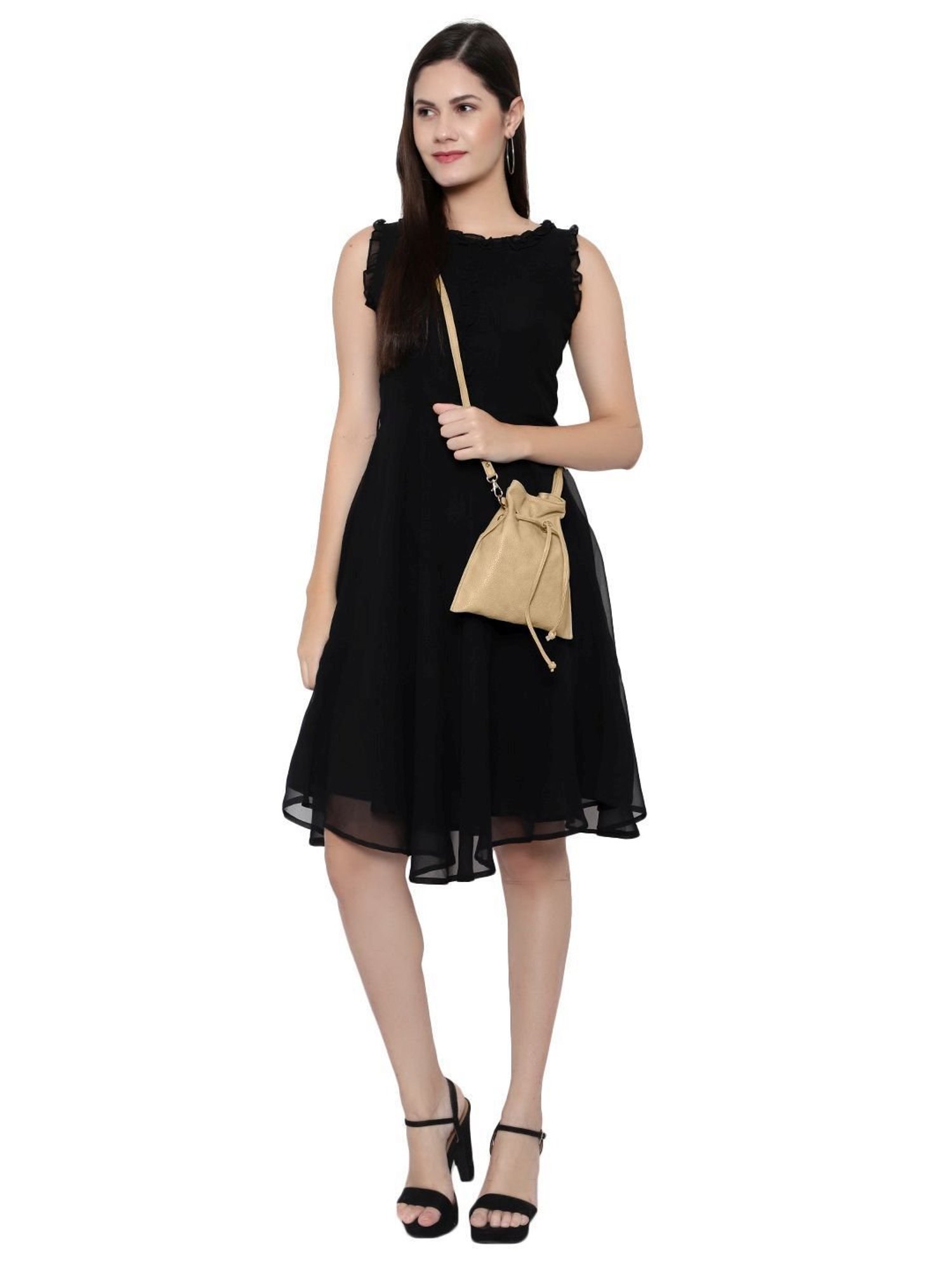 Spice Art Beige Solid Potli