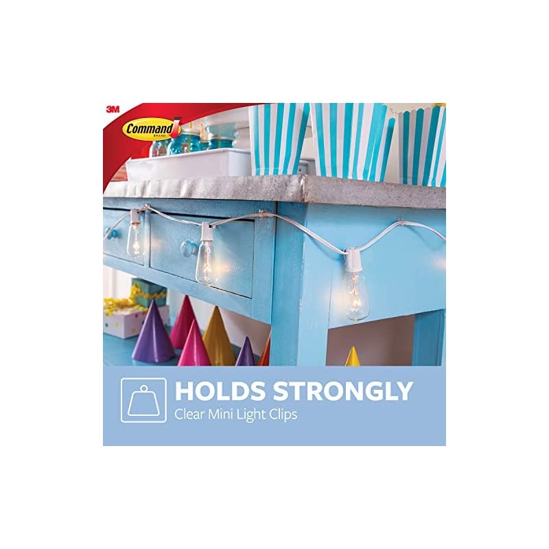 Mini Holiday Light Hooks, Great for Holiday Lights, 40 Clips, 48 Strips, Value Pack - 4 Pack