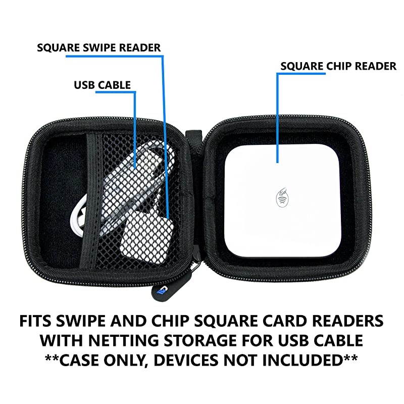 Case Compatible with Square Contactless and Chip Reader Portable Credit Card Scanner