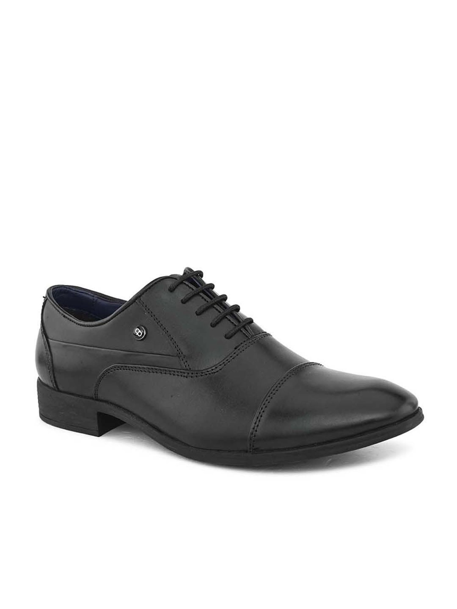 Pelle Albero Men's Black Oxford Shoes