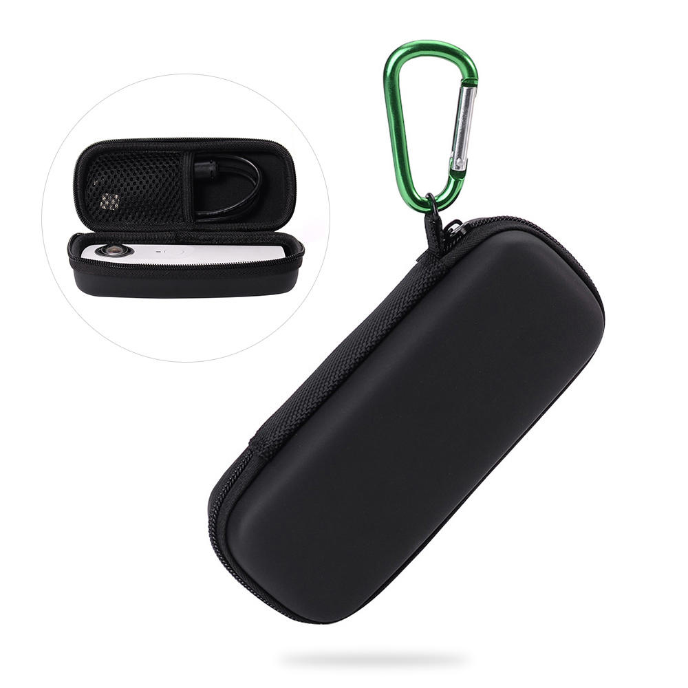Andoer Portable Shockproof Camera Case Bag Storage with Carabiner for Ricoh Theta M15 S SC V 360&deg; Spherical Panorama Digital Cameras