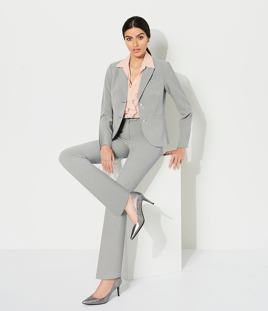 Calvin Klein Luxe Stretch 2 Button Blazer