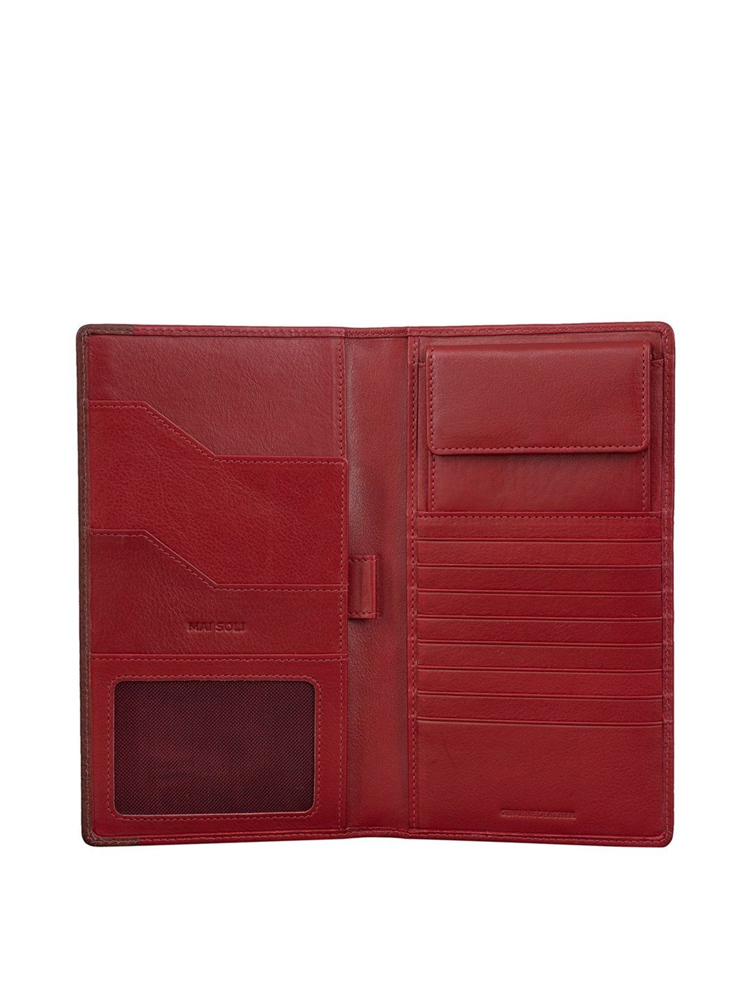 Mai Soli Antique Red Solid Passport Holder