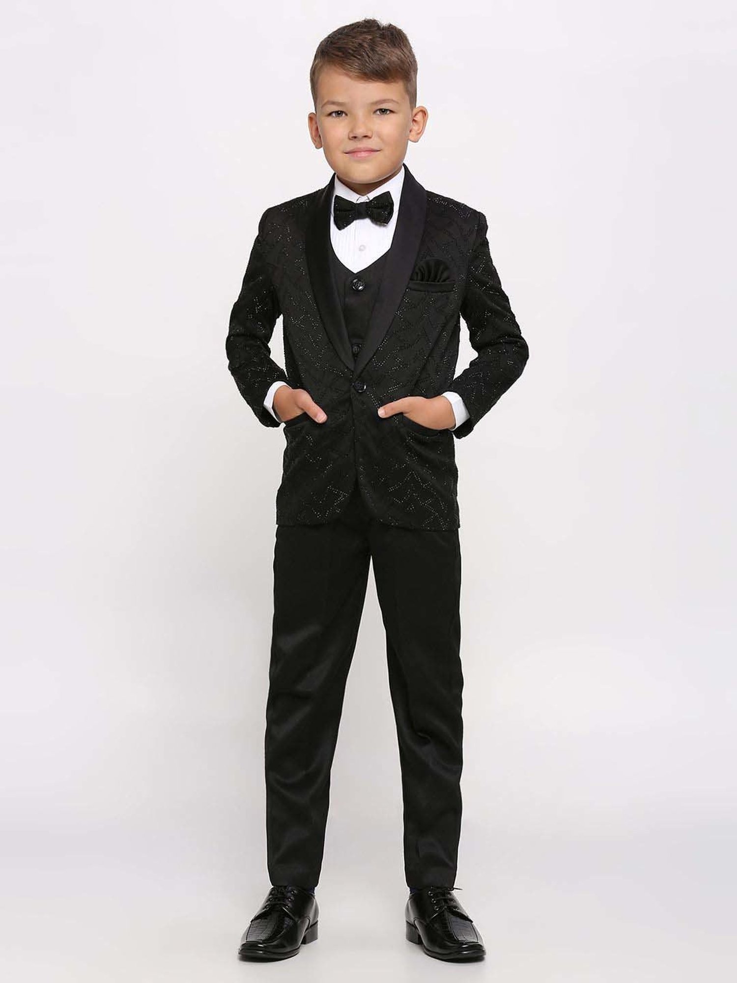 Blue Giraffe Kids Black & Pink Regular Fit Shirt Set