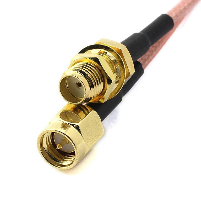 2pcs SMA Male to SMA Female RF Coaxial Cable Antenna Extender Cable Adapter RG316 Coax Jumper Connector(20 inches)