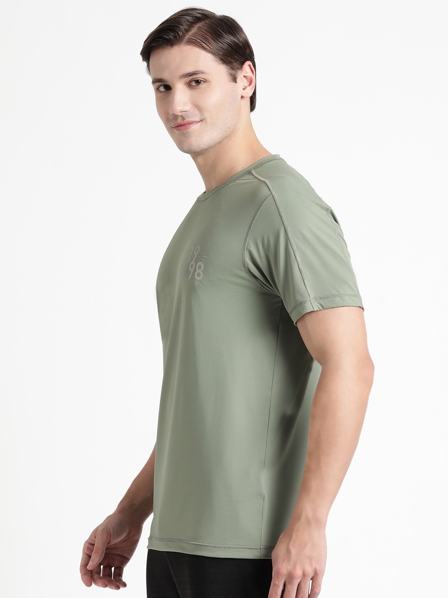 Wildcraft Sage Green  Regular Fit Sports T-Shirt