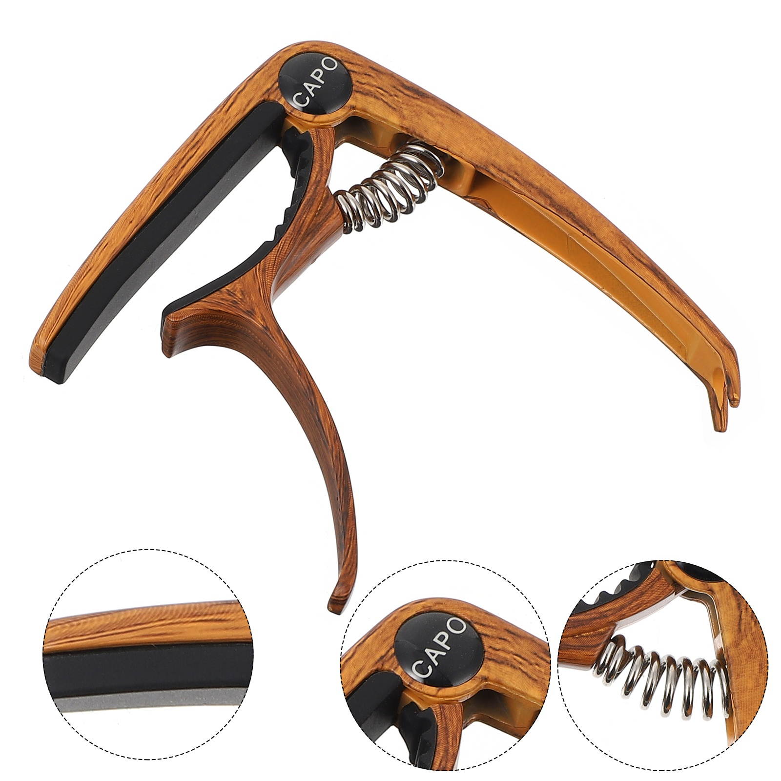 1pc Practical Guitar Capo Professional Guitar Tuner Instrument Clip-on Tuner