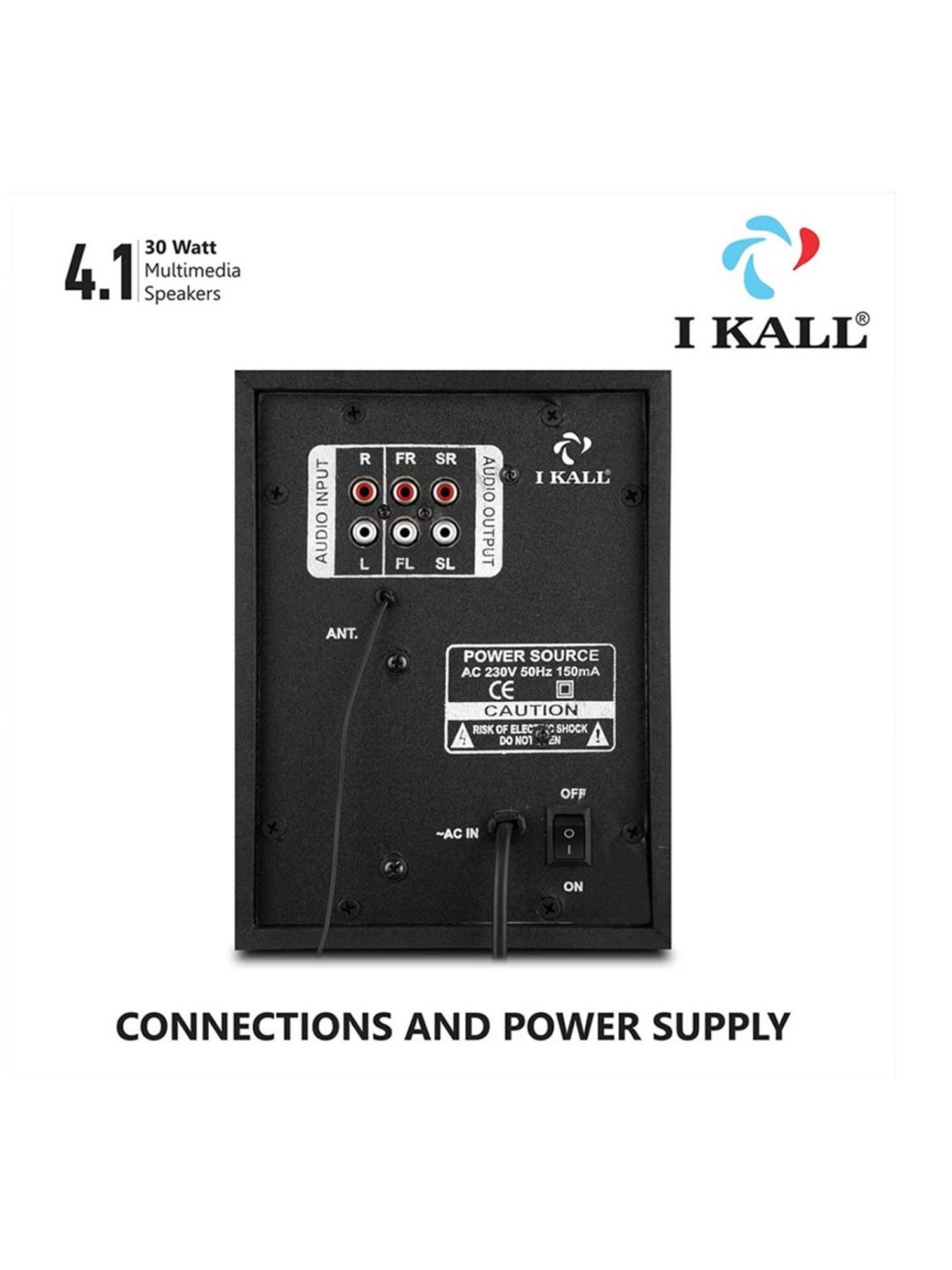 I Kall IK-444 5.1 Channel Home Theatre (Black)