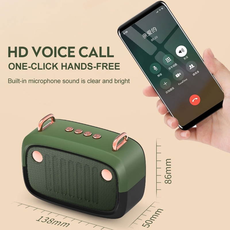 BS32D Wireless Bluetooth Speaker Cartoon Subwoofer Outdoor Card Portable Mini Speaker