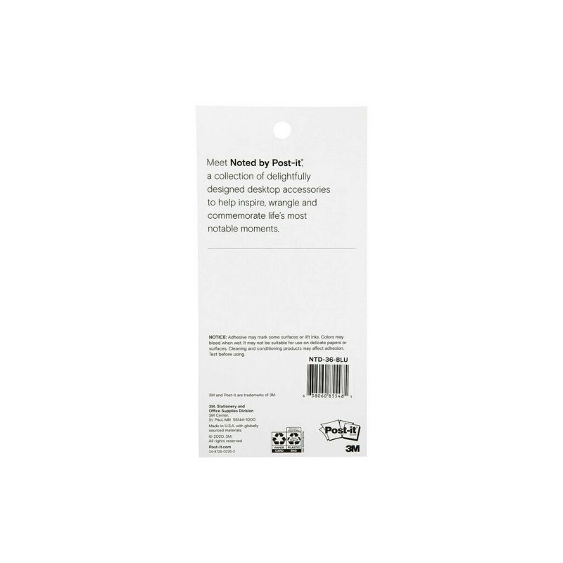 Post-it 3"x6" List Notepad - Light Blue