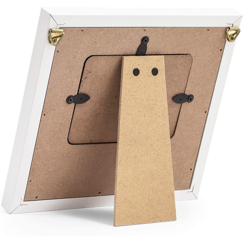 Juvale White Sonogram Keepsake PictureFrame for 4 x 3 Ultrasound Photos (7 x 6.5 Inches)