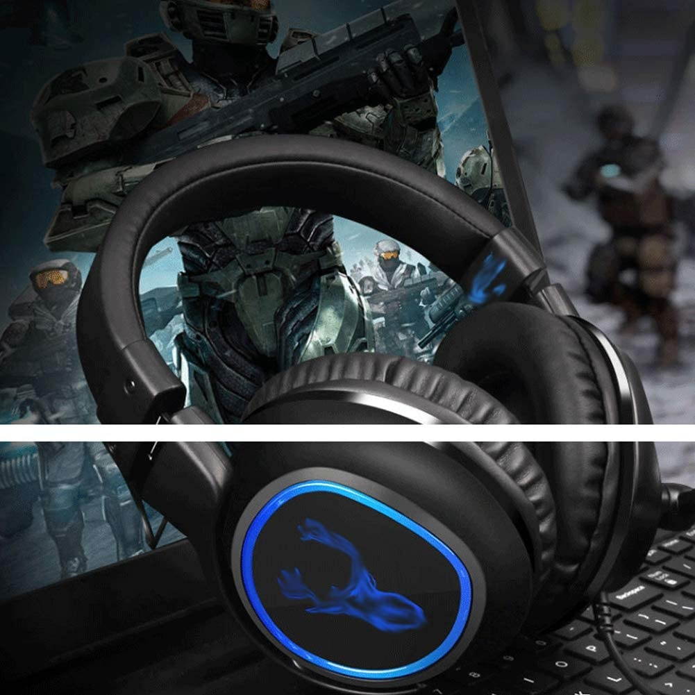 YYZLG R6 Eating Chicken Headphones Headset 7.1 Channel USB Computer Gaming Headset with Wheat Headset