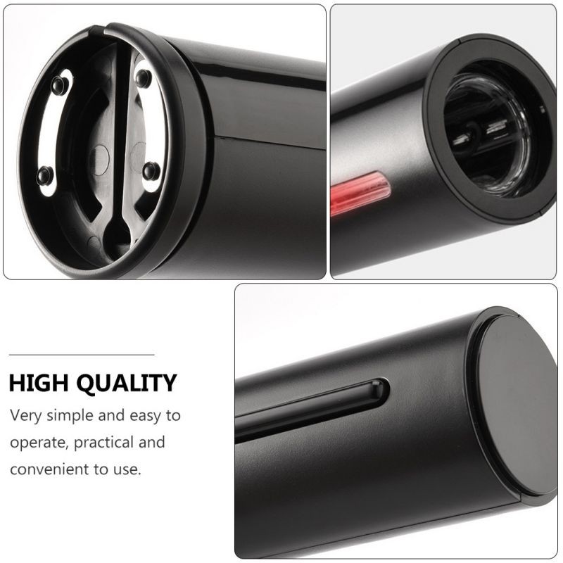 1 Set 4-in-1 Red Wine Bottle Opener Charging Multi-purpose Bottle Opener (Black)