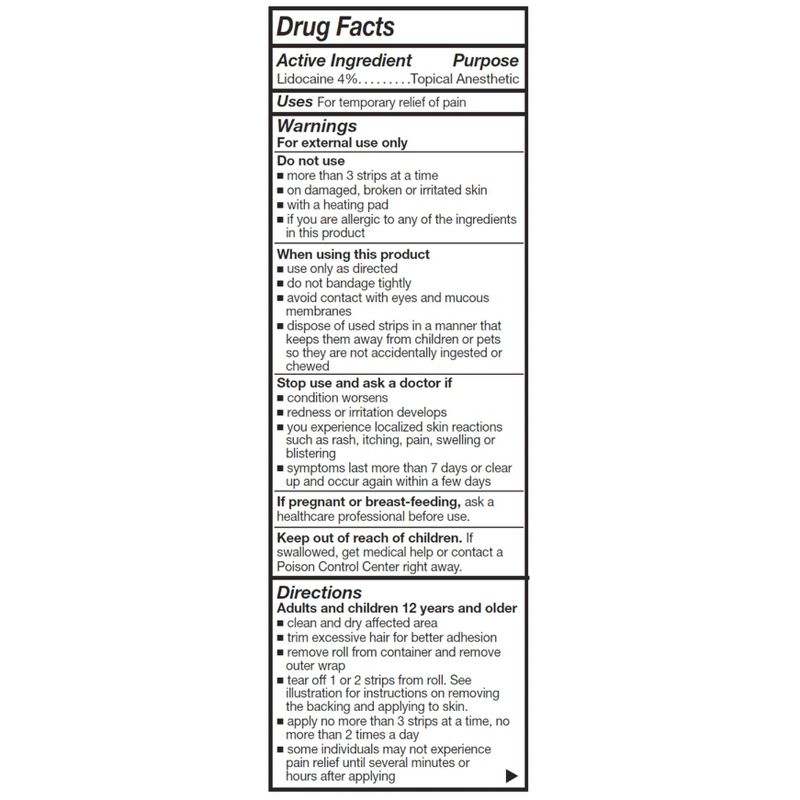 PainBloc24 Flexi-Stretch Pain Tape Lidocaine - 10ct