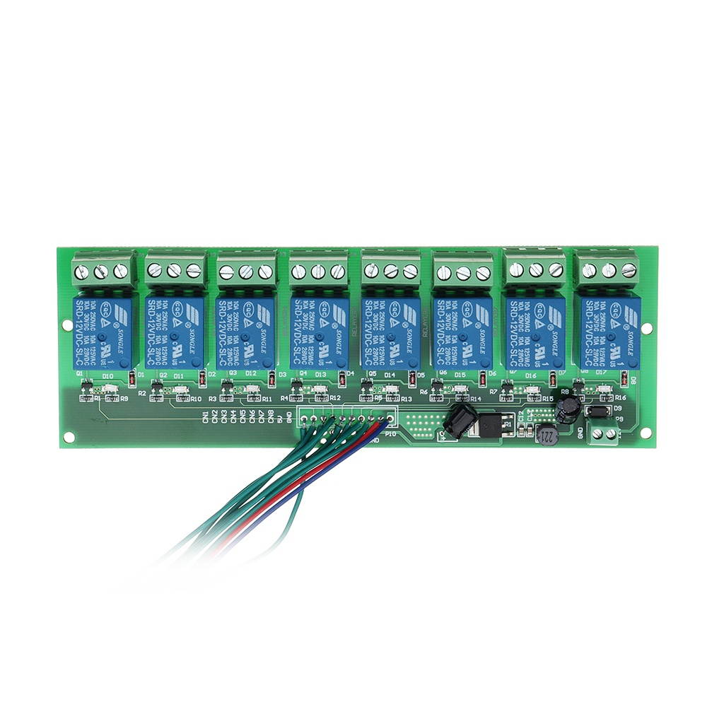12V 8 Channels Capacitive Touch Switch Module With Relay And Self-locking Interlock Function