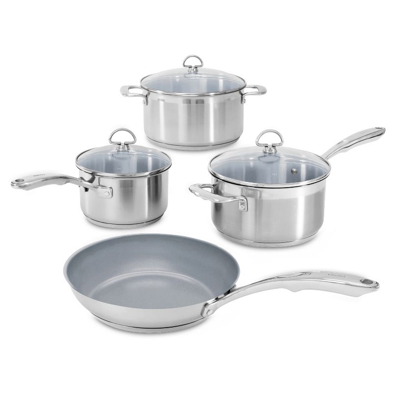 Chantal Induction 21 Ceramic Coated Steel 7 Piece Cookware Set