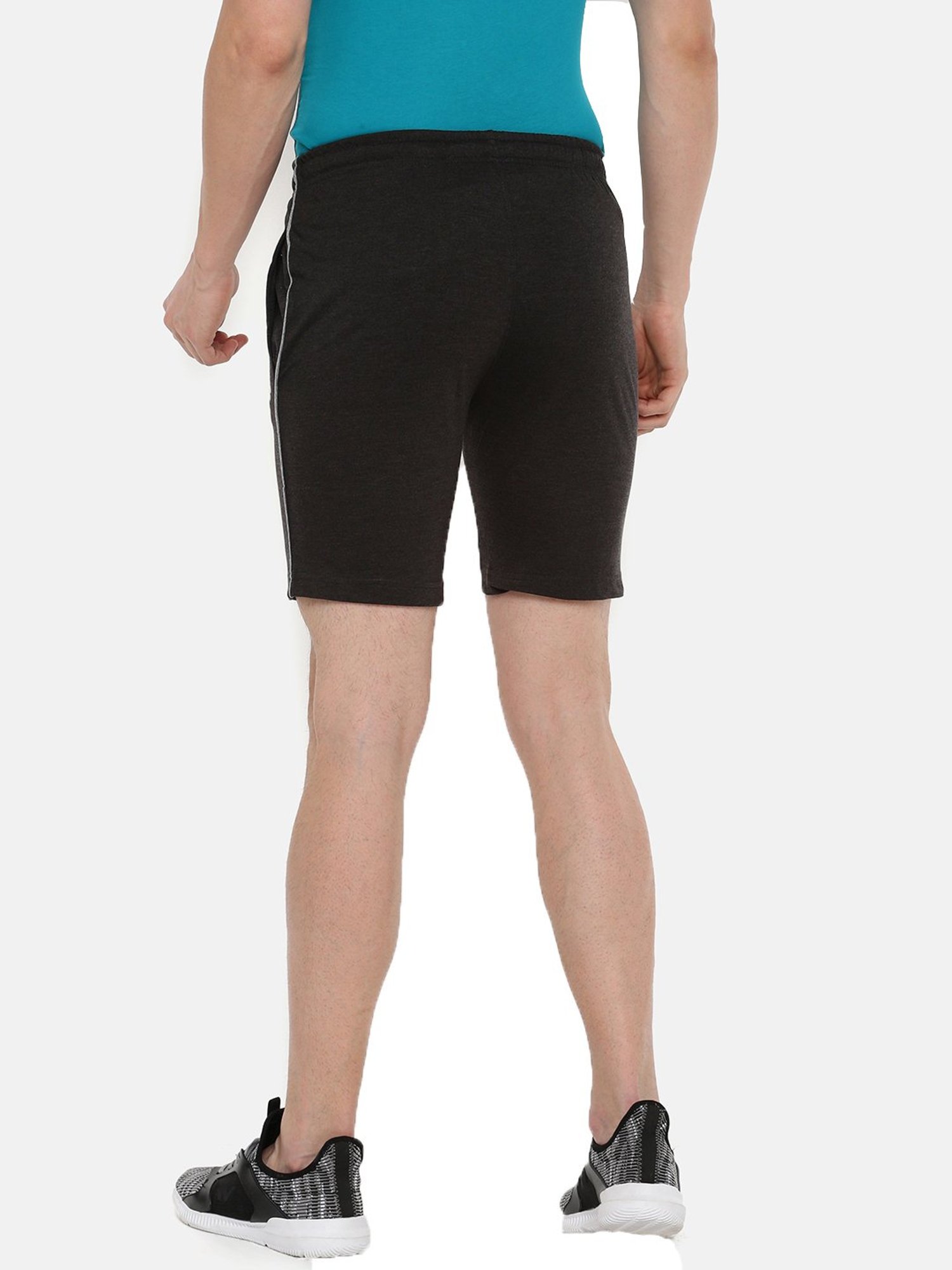 Dollar Grey Cotton Regular Fit Shorts