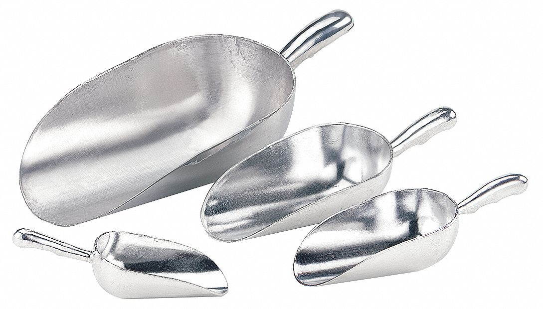CRESTWARE AS12 Aluminum Scoop,12 oz.