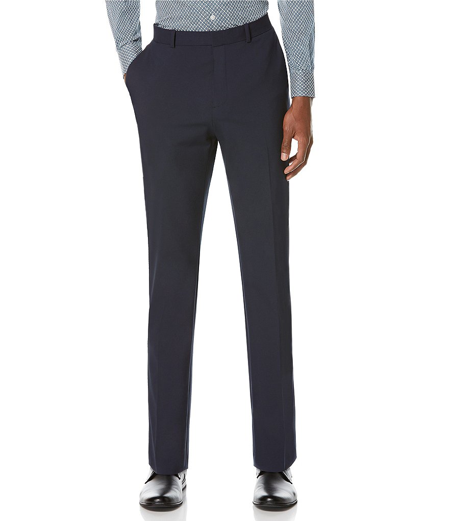 Perry Ellis Slim-Fit Flat-Front Washable Tech Suit Separates Pants