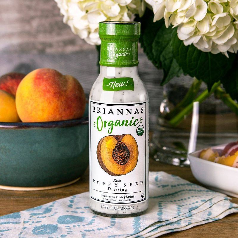 Briannas Organic Rich Poppy Seed Dressing - 10fl oz