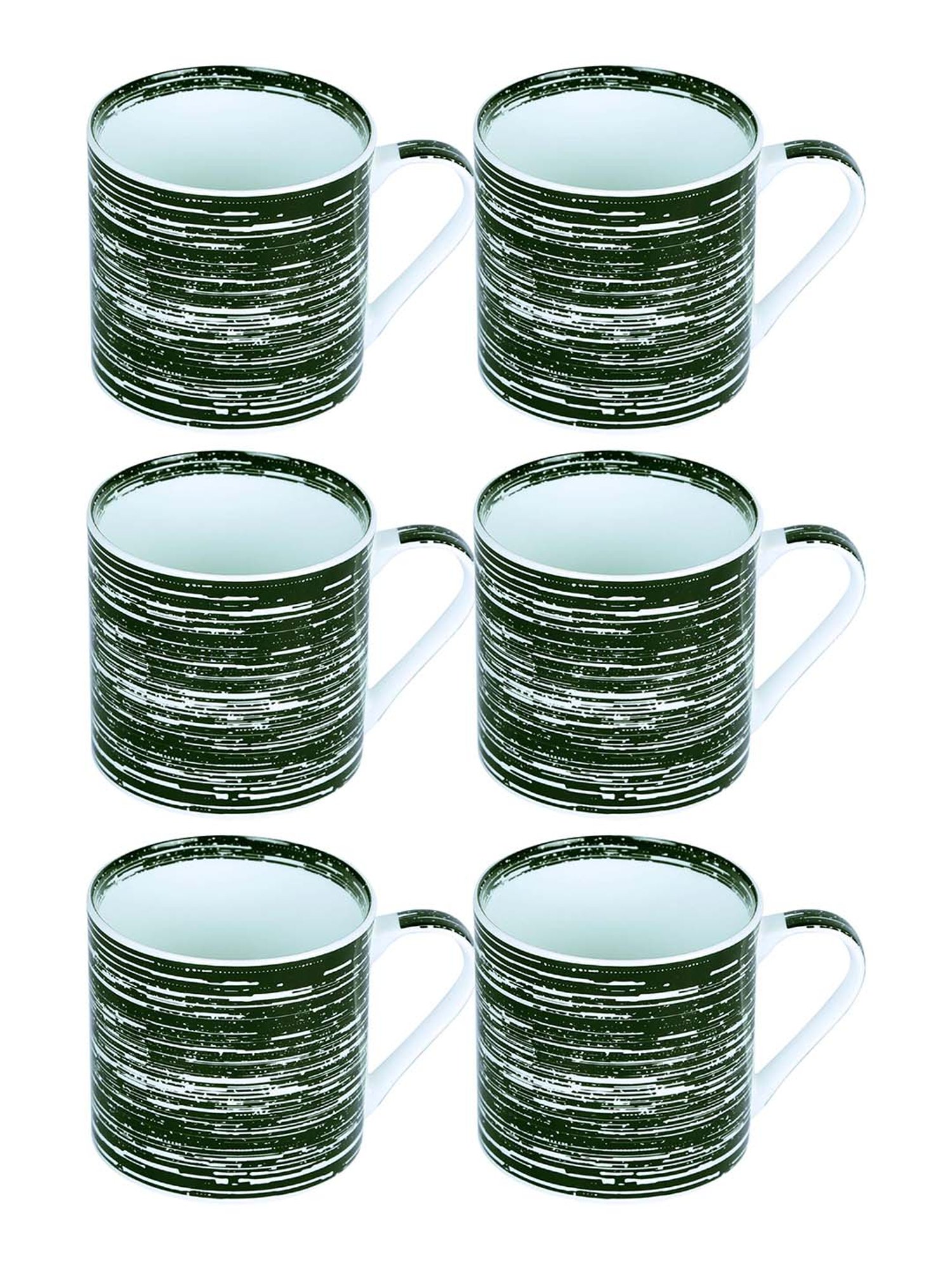 Goodhomes Multicolor Melamine Coffee Mug (220 ml) with Tray - Set of 7
