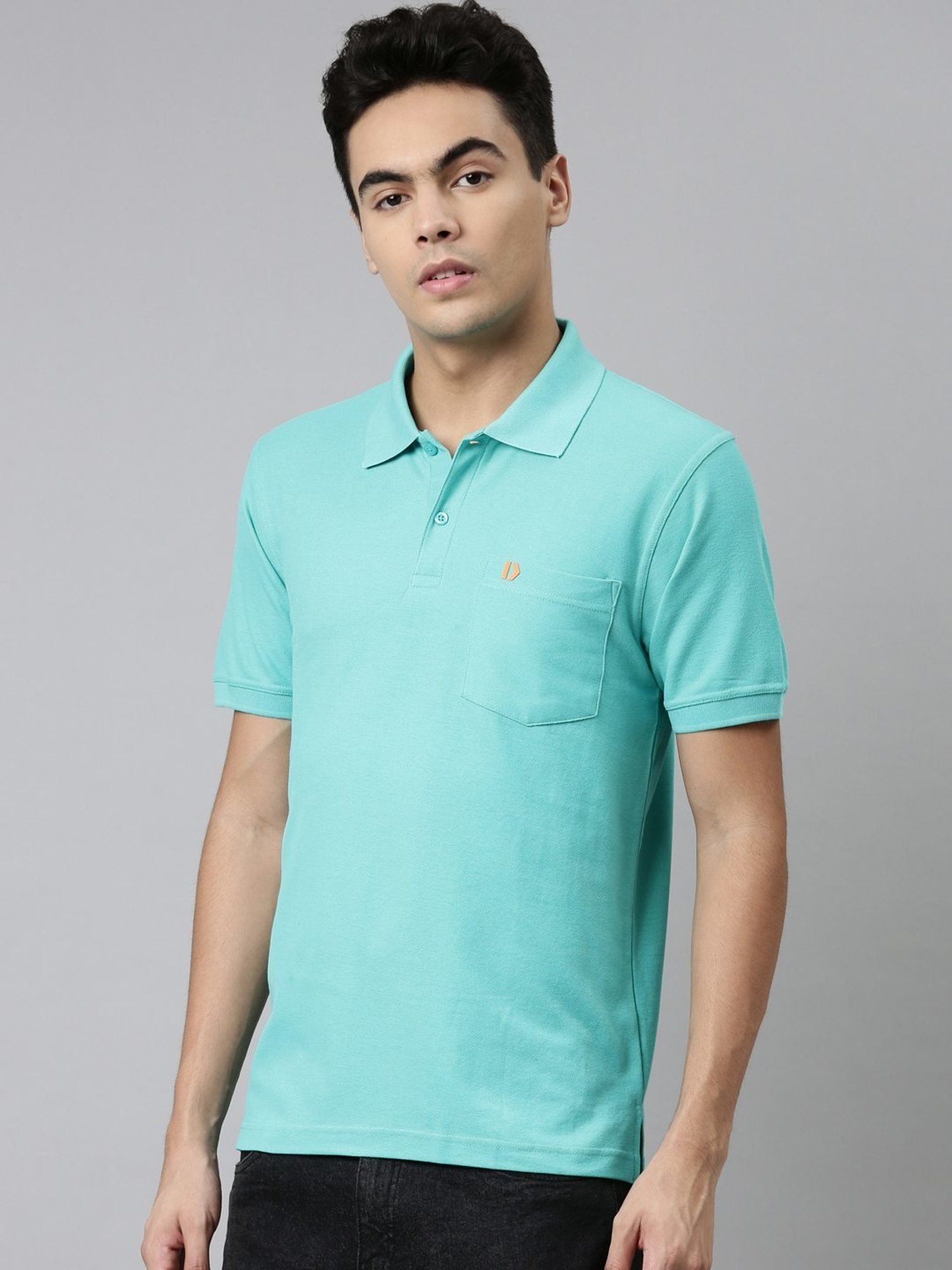 Dixcy Scott Maximus Blue Cotton Regular Fit Polo T-Shirt