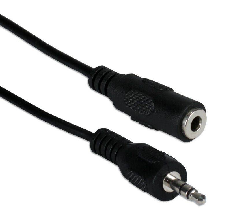 12 Ft 3.5mm Mini-Stereo Male to Female Extension Cable
