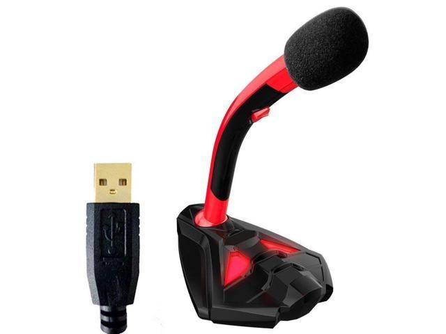 Werleo Voice Desktop USB Microphone for Computer Laptop PC Mac and PS4 High Definition Quality Audio for Recording Gaming Streaming YouTube & Podcast Mic-Red Onyx