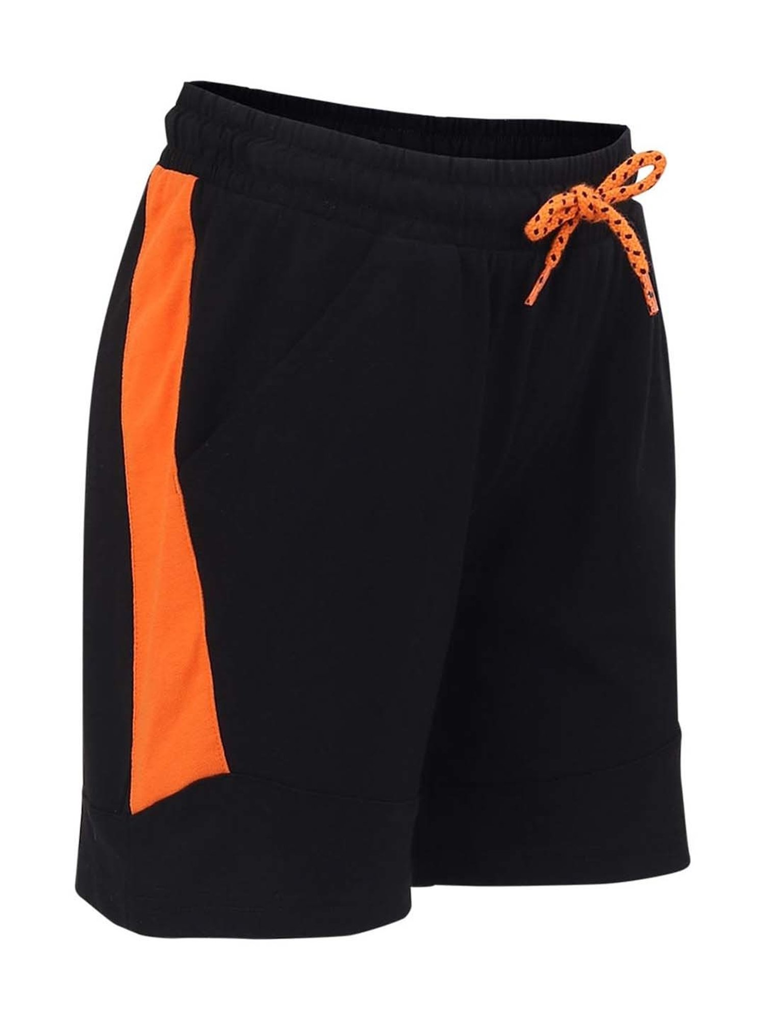 Jockey Boys Black & Orange Printed Shorts