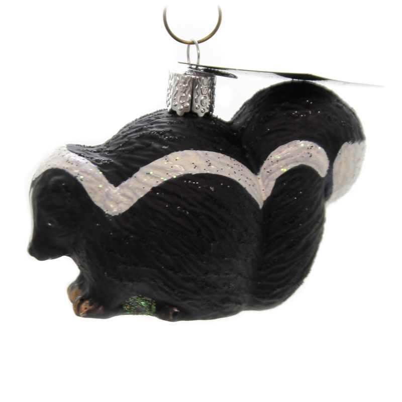 Old World Christmas 2.25" Skunk. Peaceful Courage Self-Assured  -  Tree Ornaments