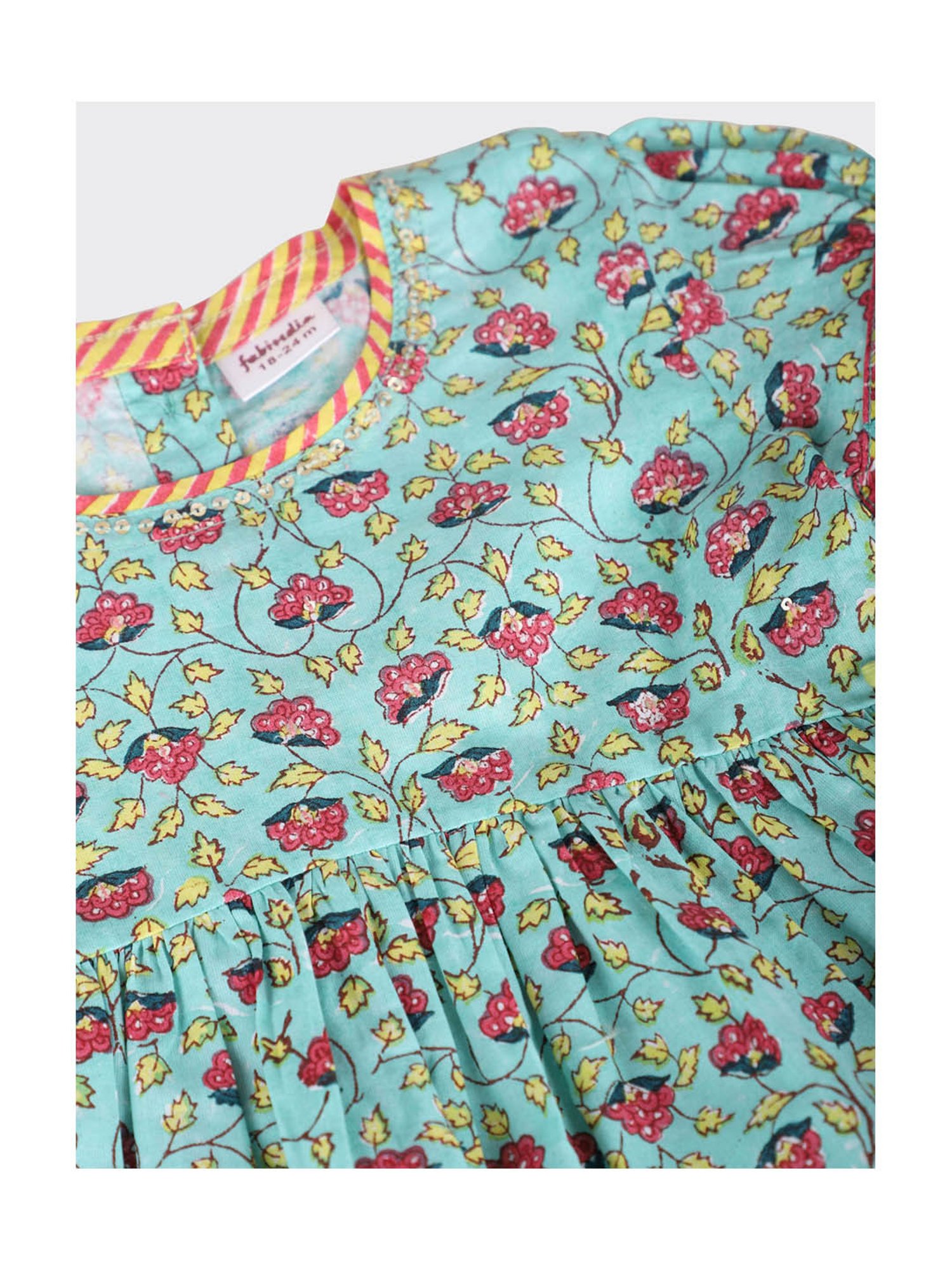 Nino Bambino Kids Navy & White Checks Kurta with Pyjama