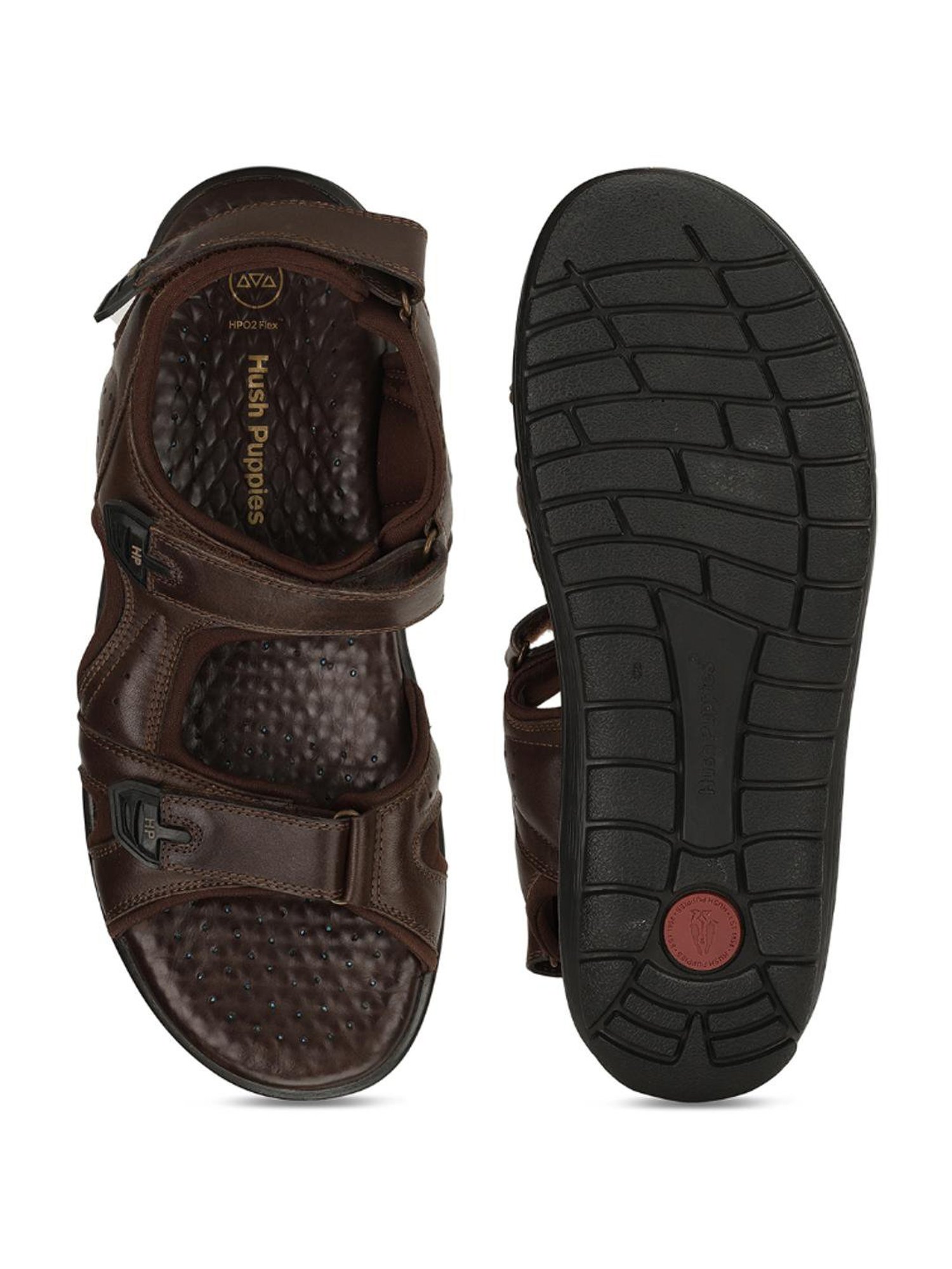 Hush Puppies by Bata Men's Brown Back Strap Sandals