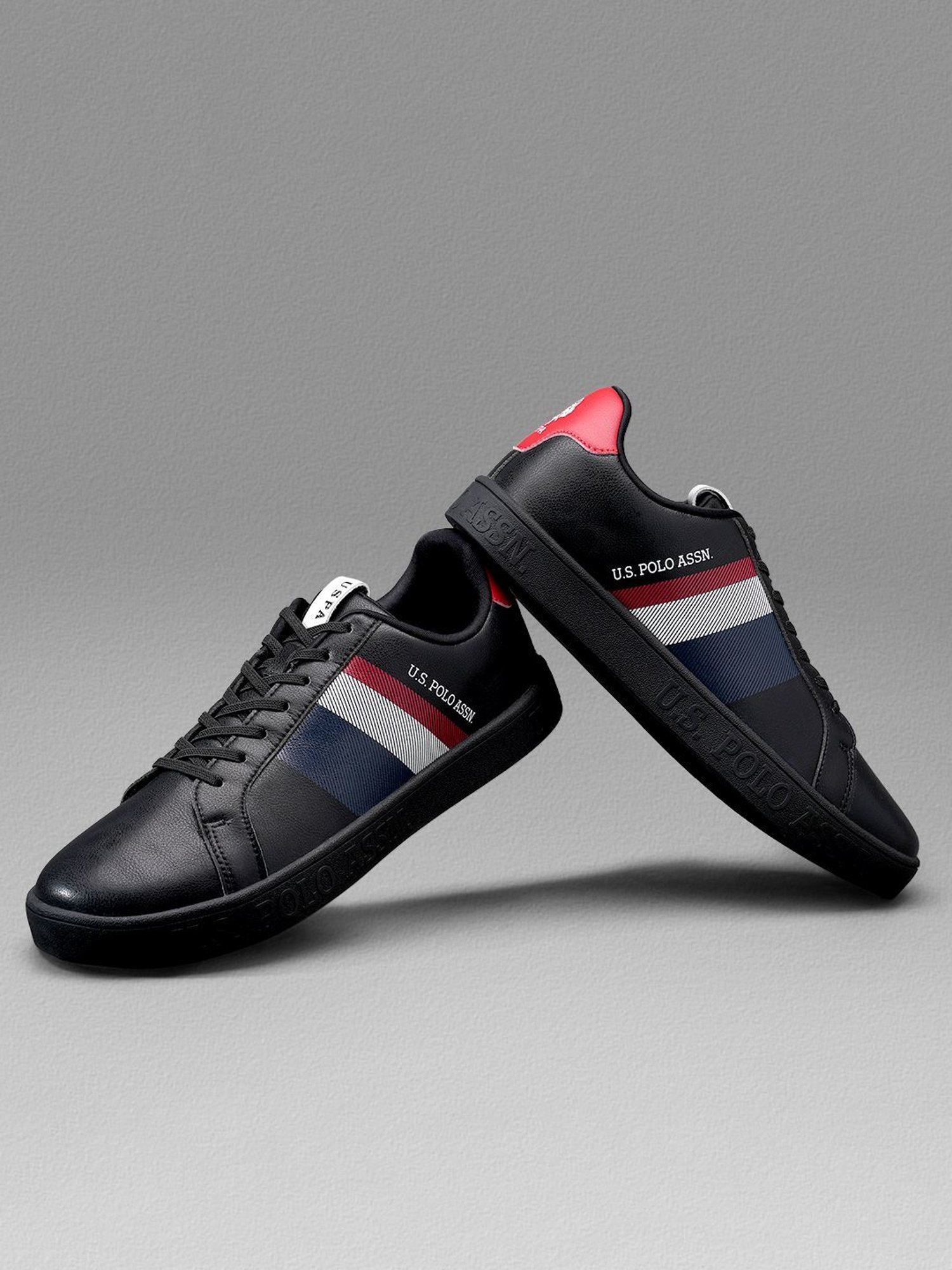 U.S. Polo Assn. Men's GLINTON 2.0 Core Black Casual Sneakers