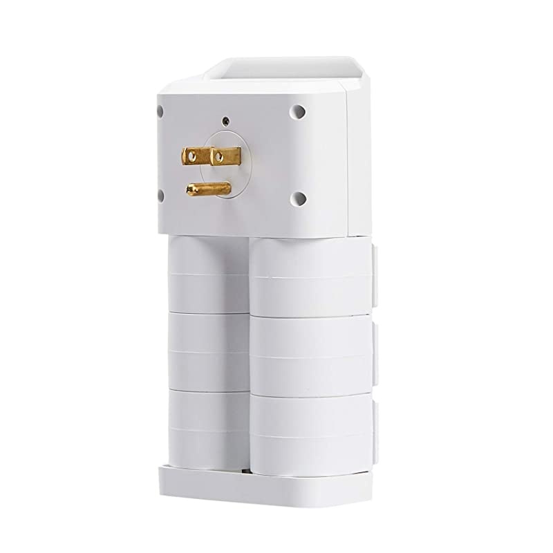 Rotating 6Outlet Surge Protector Wall Mount 1080 Joules