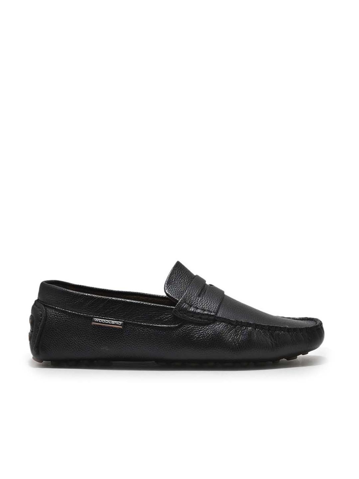 Woodland Men's Black Casual Loafers