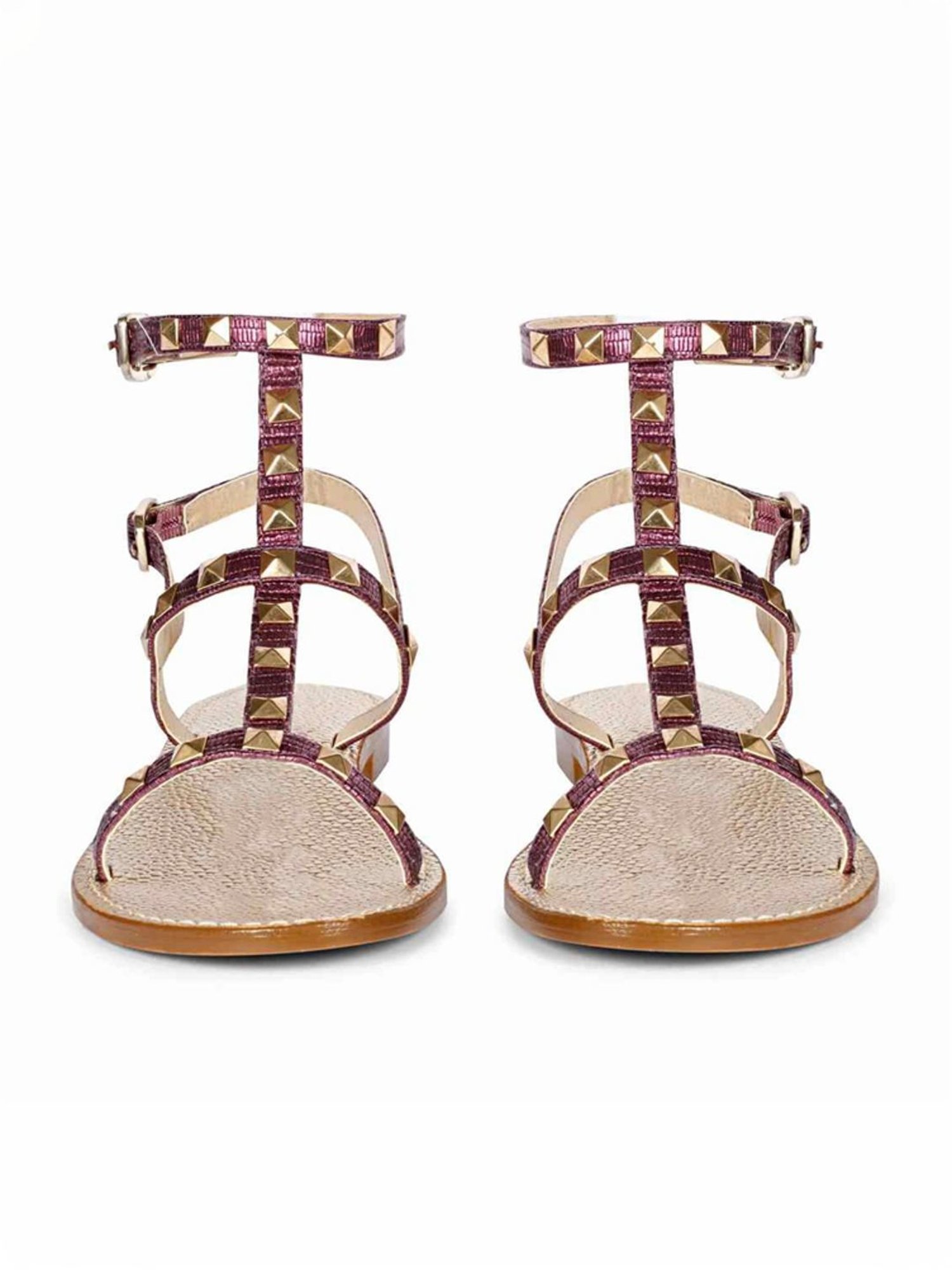 Saint G Women's Miriam Purple Ankle Strap Sandals