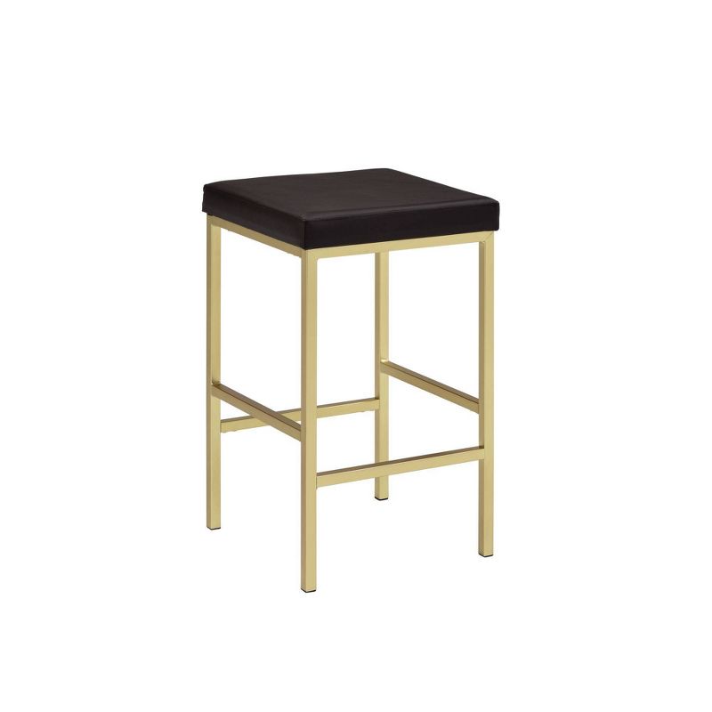 Melrose Multipurpose Bar Dining Table Set Espresso/Gold - Picket House Furnishings