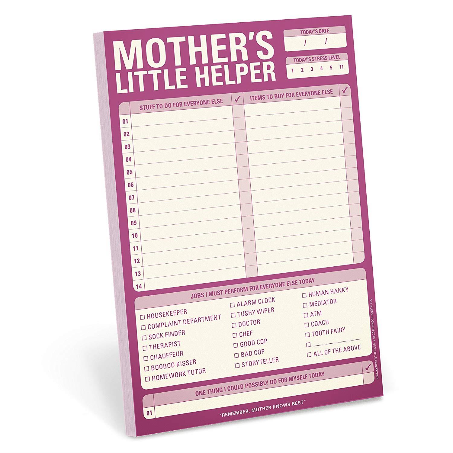 Knock Knock Mother's Little Helper Pad, 6" x 9" (12286)