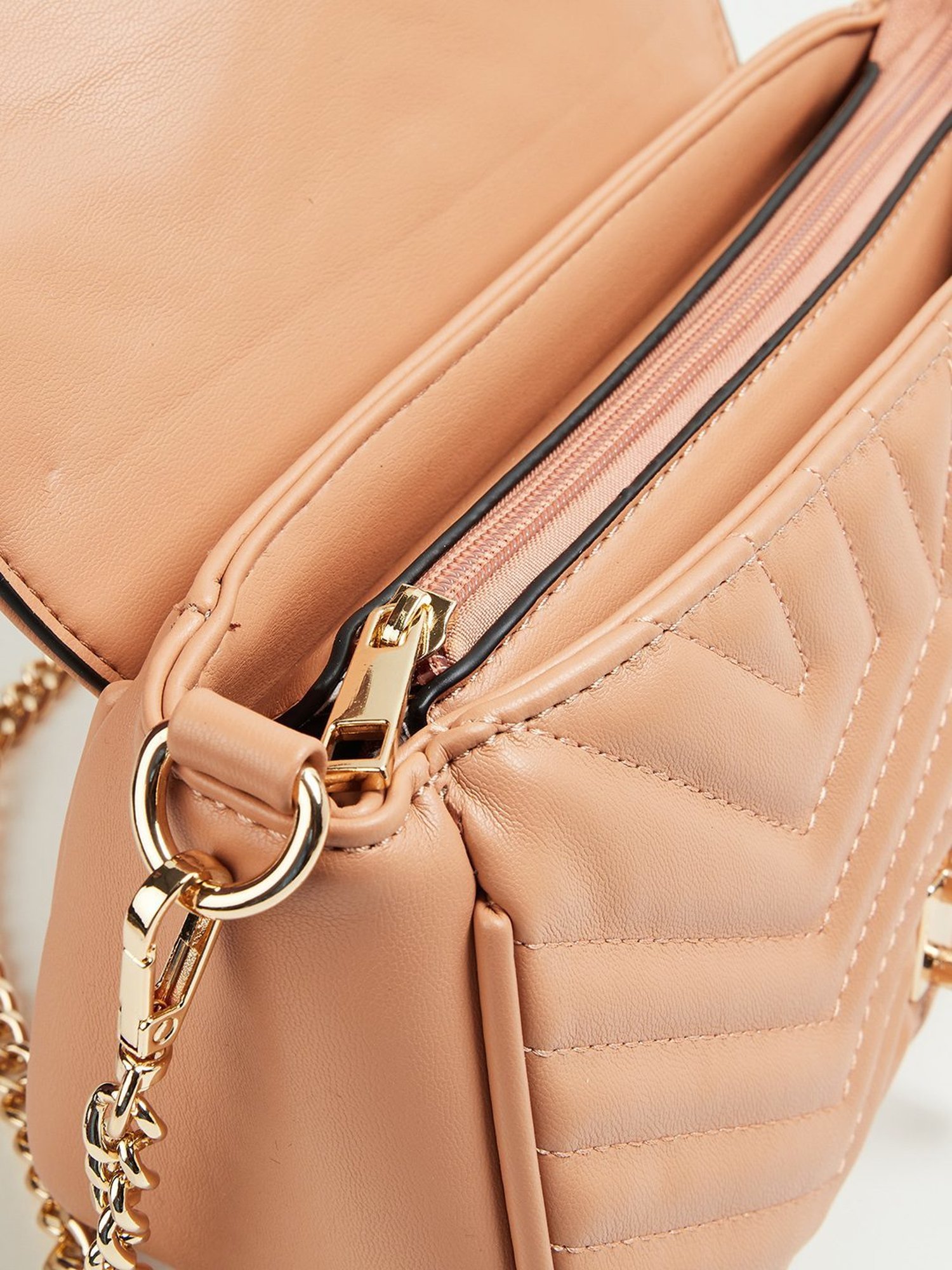 Code by Lifestyle Orange Quilted Cross Body Bag