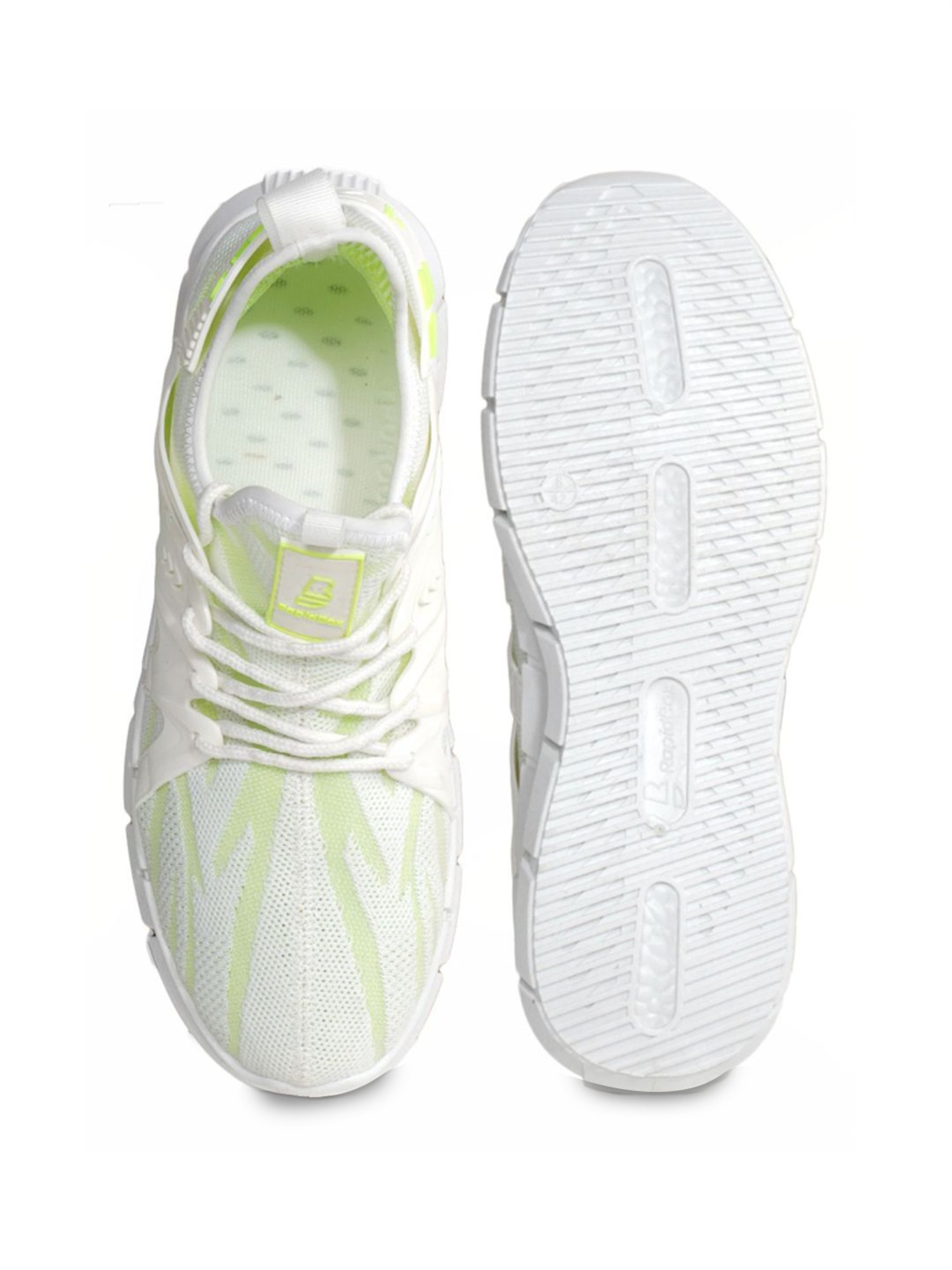 Rapid Box Men's White Running Shoes