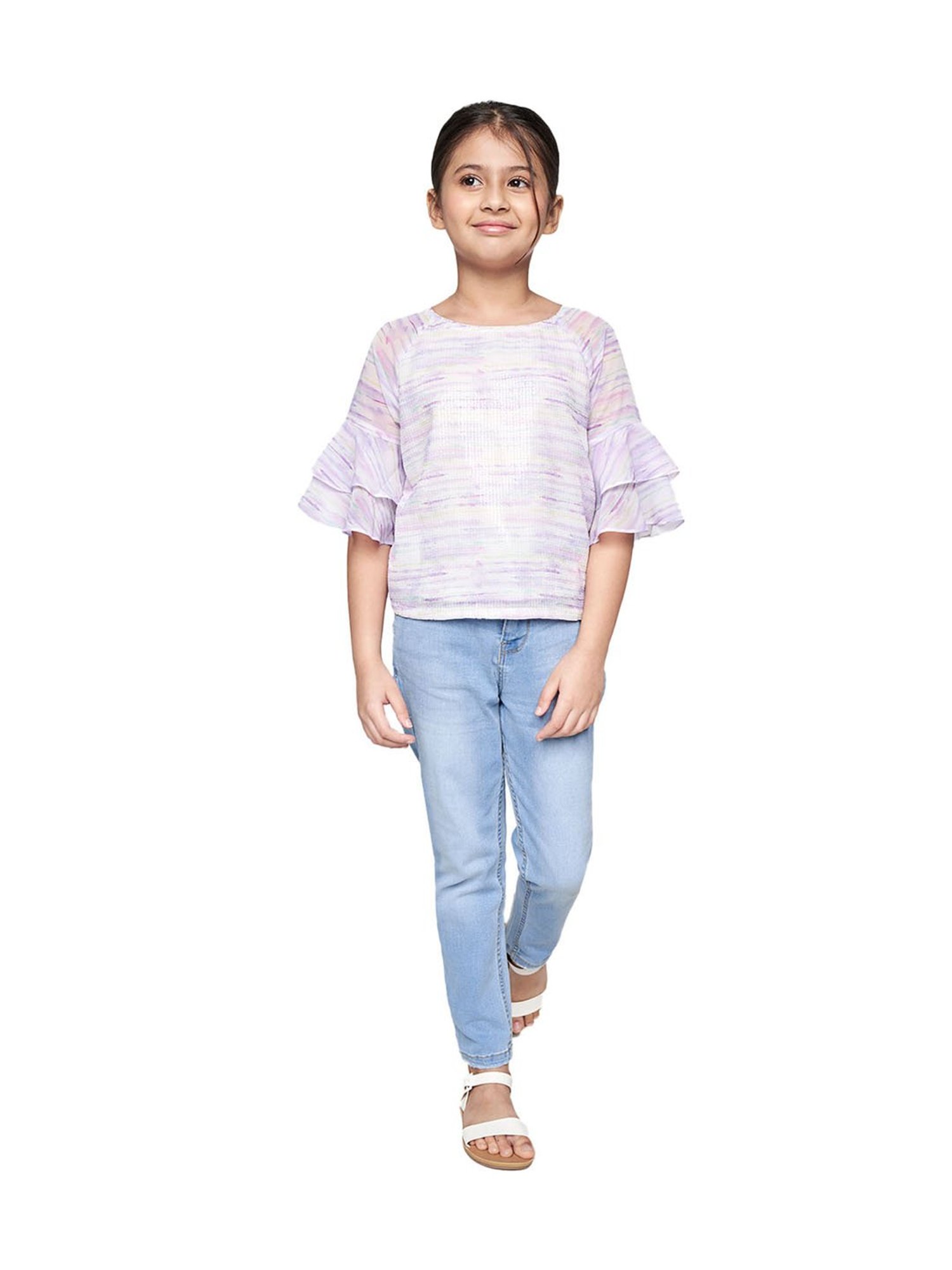 Tiny Girl Kids Pink Solid Top