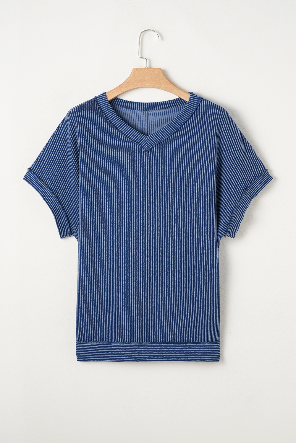 Rose Red Solid Waffle Knit Plus Size Two Piece Shorts Set