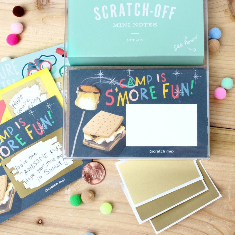 Scratch Off Camp Mini Notes