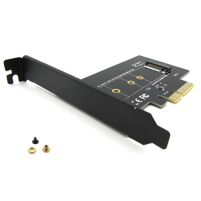 EnLabs M.2 NGFF SSD M Key NVME PCIe Card Adapter - PCIe X4 to PCIe/NVME Based M.2 Add On Card w/ Full-profile Bracket - Supports M.2 PCIe 2230, 2242, 2260 and 2280
