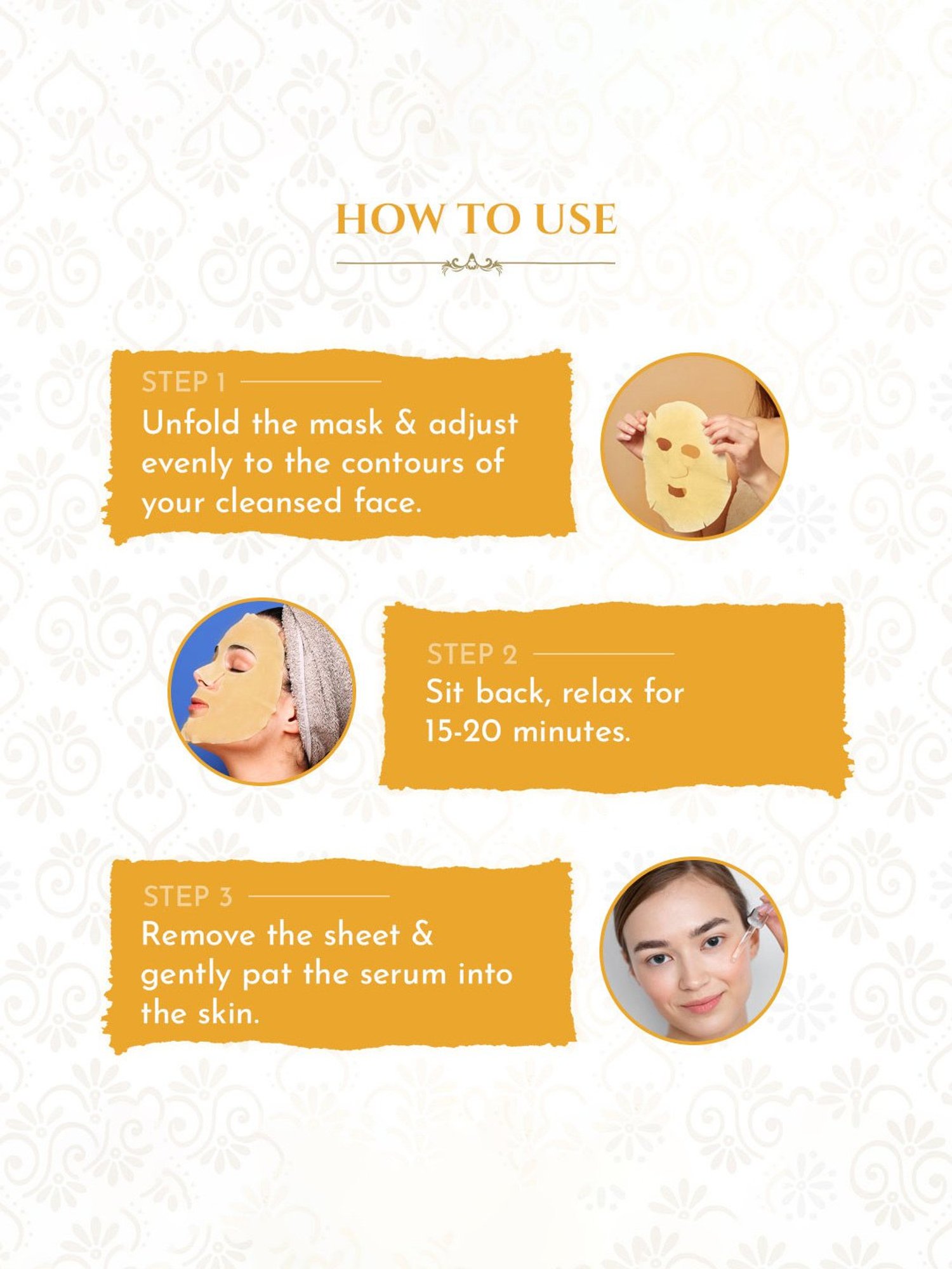 Khadi Essentials Ubtan Sheet Mask - Pack of 3