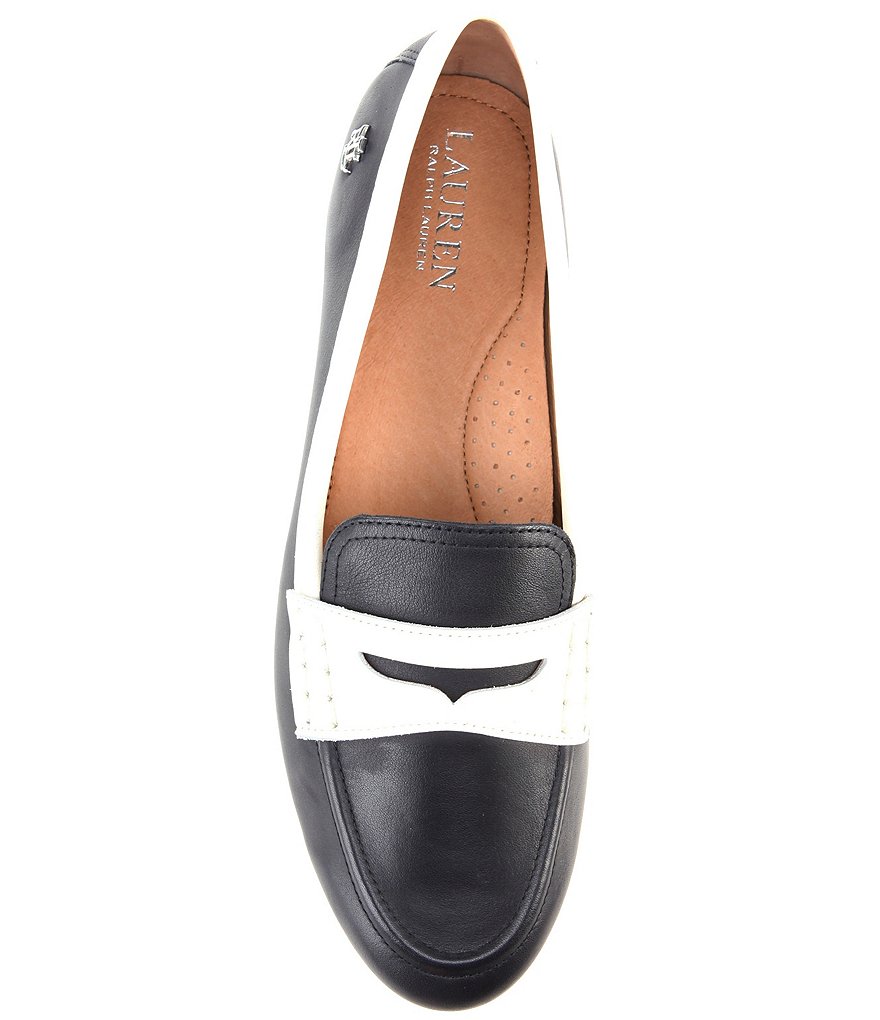 Lauren Ralph Lauren Adison Two-Tone Leather Loafers